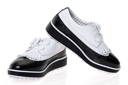 Men's Antibacterial Deodorant Copper Lining Insole Hand-Made Golf Shoes 232A8991